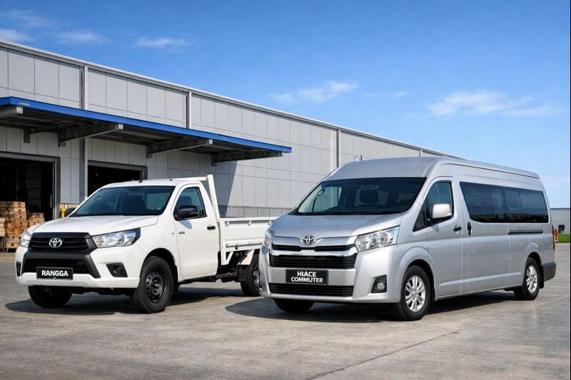 Toyota Hilux Rangga dan Hiace Commuter Bekasi 2026 untuk Armada Bisnis