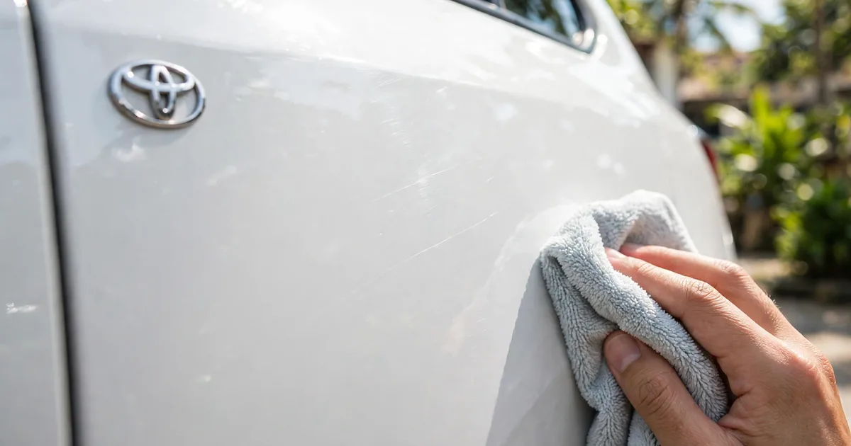 Baret halus di bodi mobil dan cara menghilangkannya sendiri dengan compound