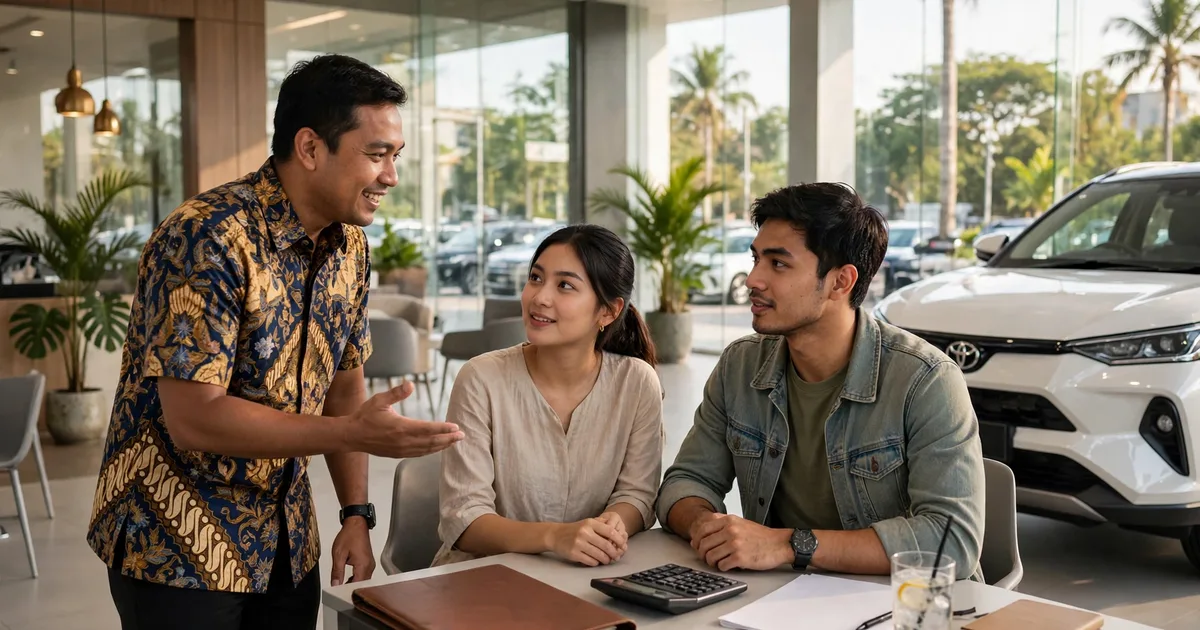 Konsultasi hitungan beli mobil cash atau kredit di dealer Toyota Bekasi 2026