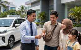 Cara booking test drive Toyota di Bekasi, keluarga mencoba mobil Toyota baru di dealer