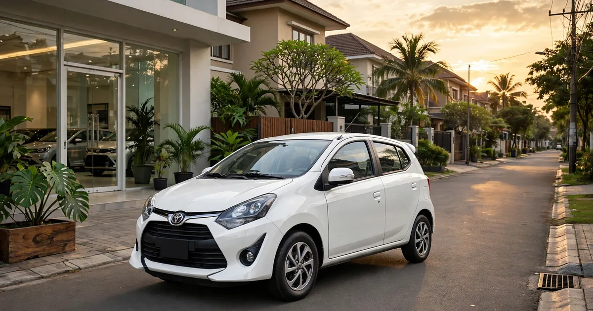 Harga Toyota Agya 2026 Bekasi, daftar tipe dan simulasi kredit DP 10 juta