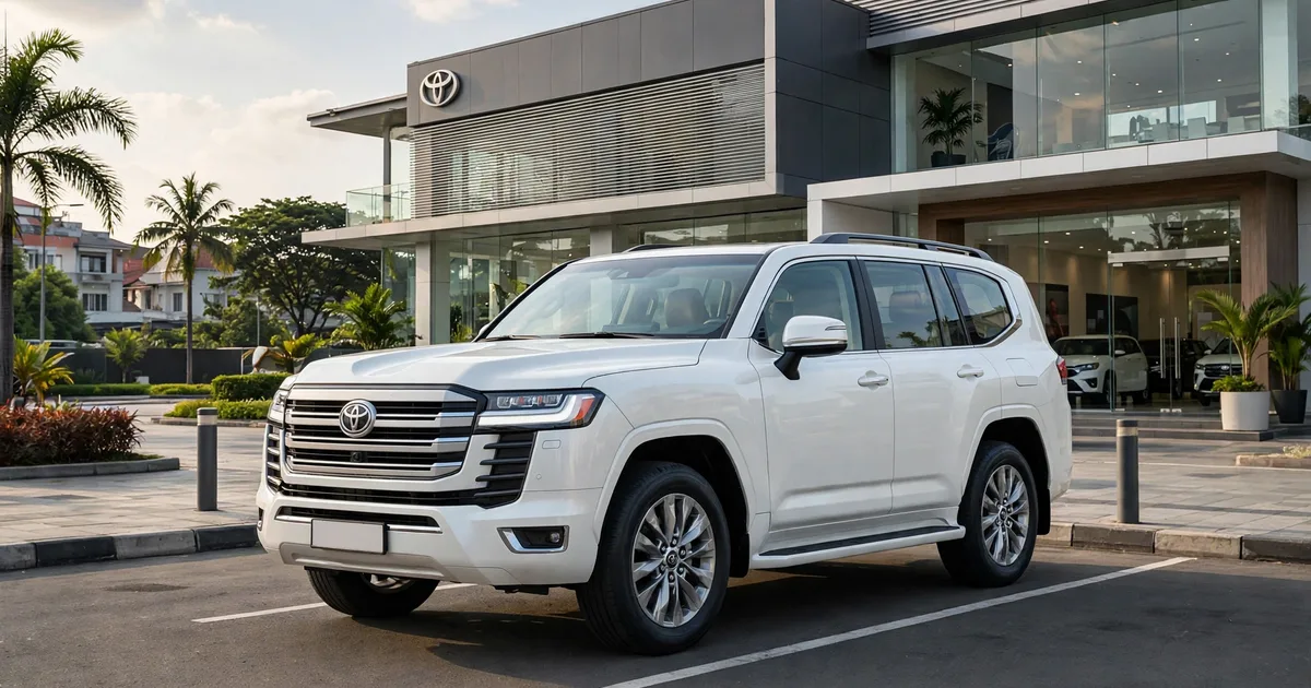Toyota Land Cruiser 300 2026 di depan showroom Toyota Bekasi - harga Land Cruiser 300 Bekasi 2026